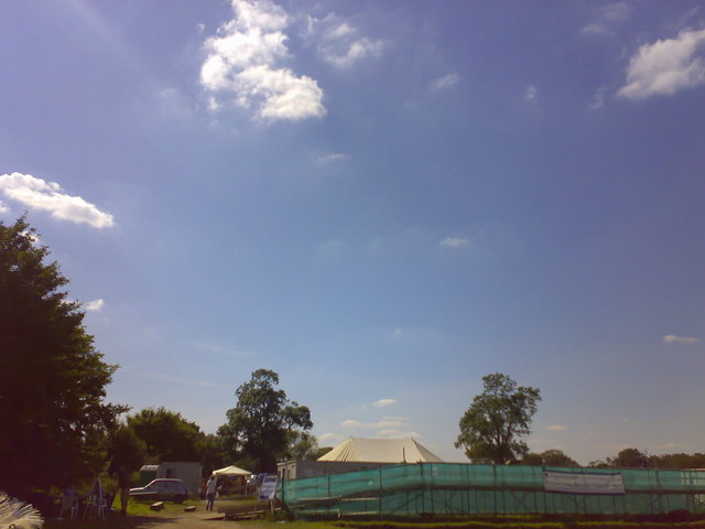 The site with blue sky