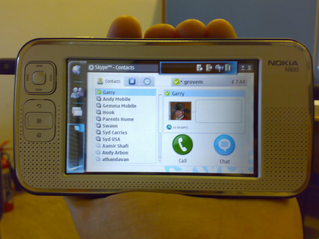 Skype on the N800