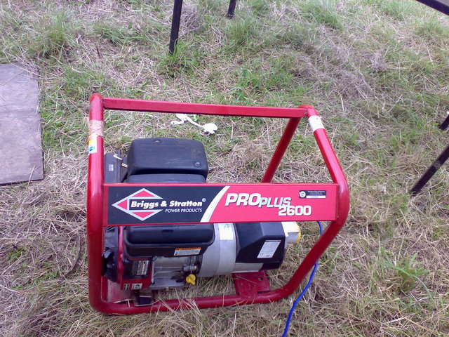 Our trusty generator. 