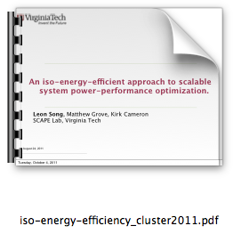 An iso-energy-efficient approach to scalable system power-performance optimization.